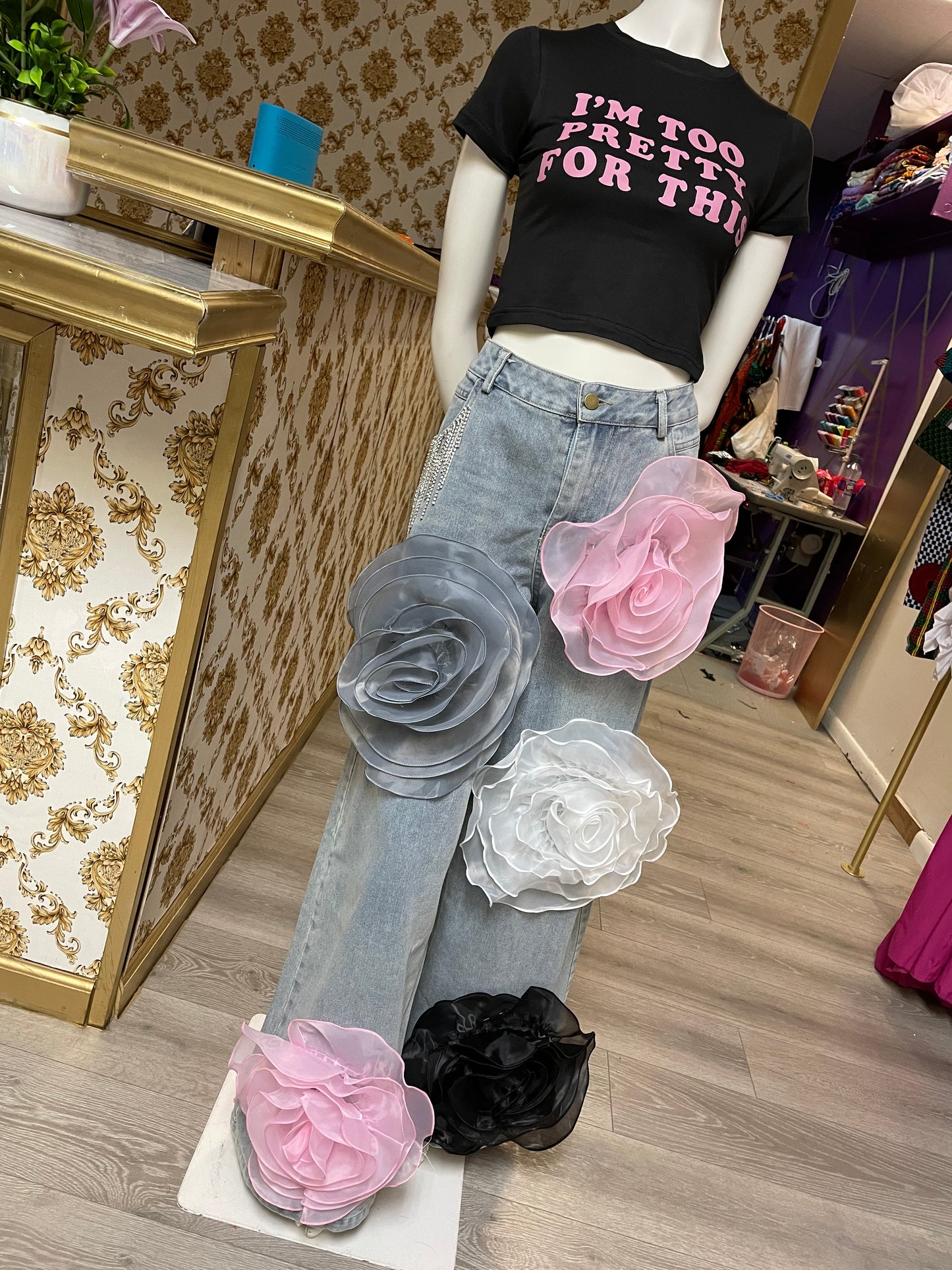 Flowers Booming Jeans