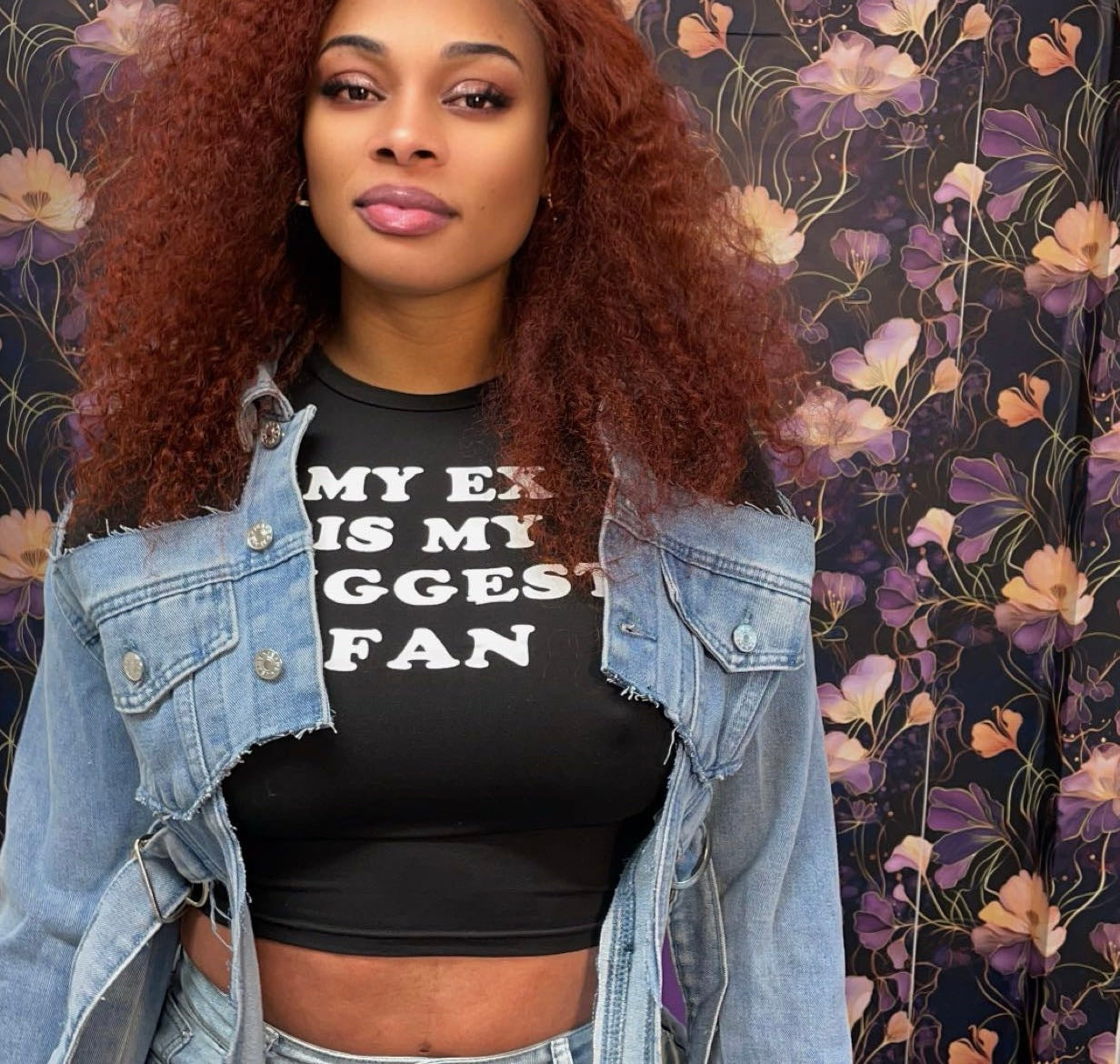 Cold Shoulder Jean Jacket