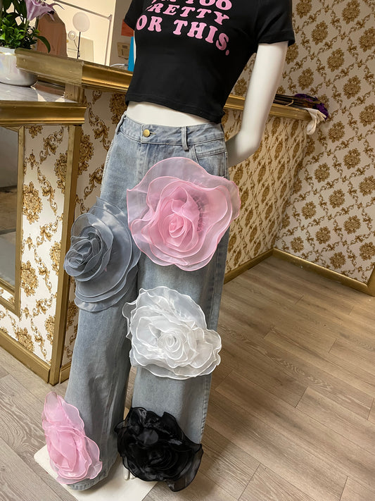 Flowers Booming Jeans