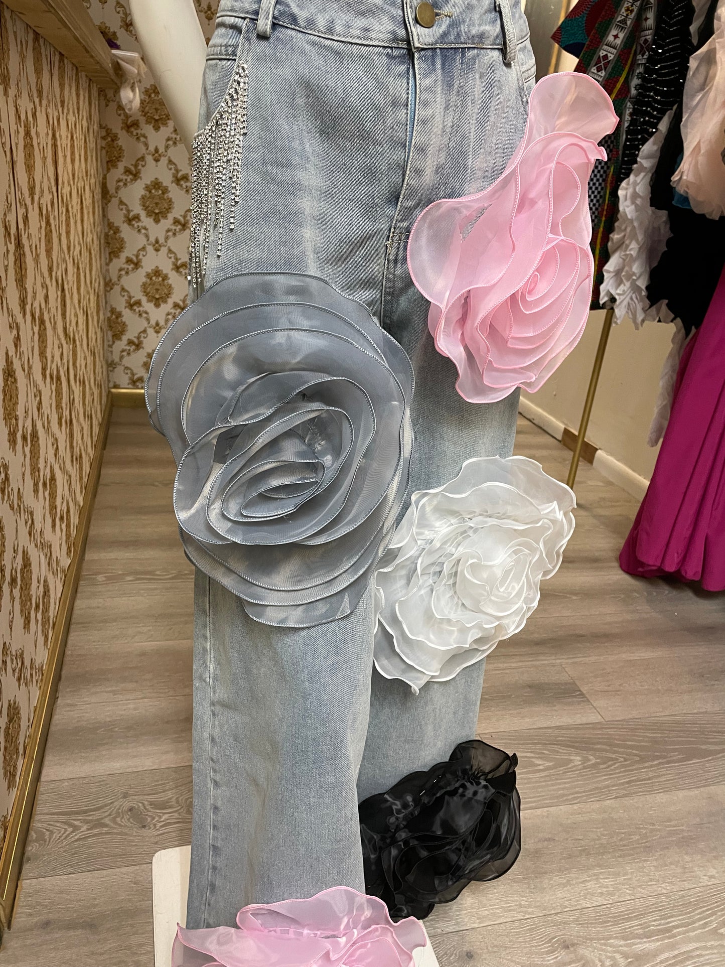 Flowers Booming Jeans